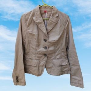 ESPRIT Jacket tan collared khaki